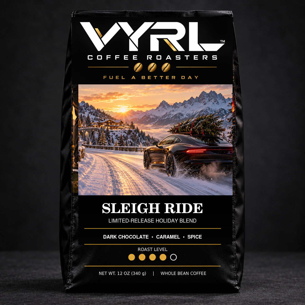 VYRL Sleigh Ride limited-release holiday coffee blend